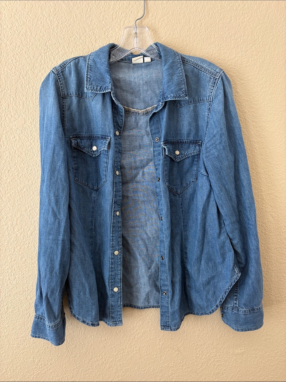 GAP Light Blue Denim Button-Down Shirt